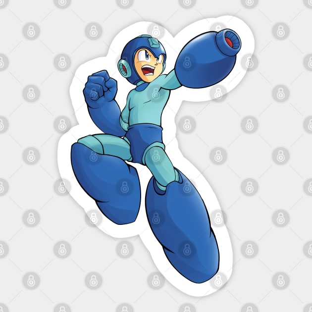 Mega Man Sticker by andrewvado